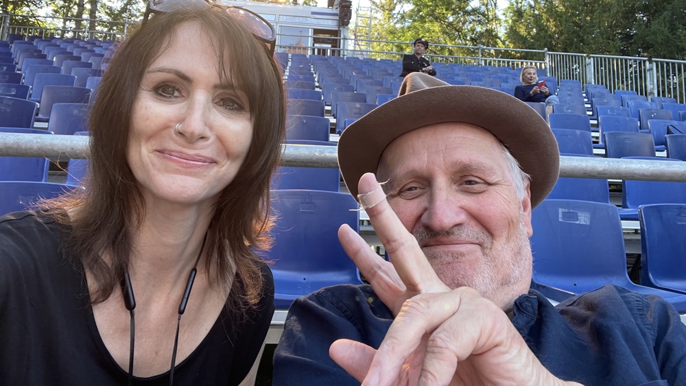 Simone Matthieu mit Schauspieler Andrea Zogg